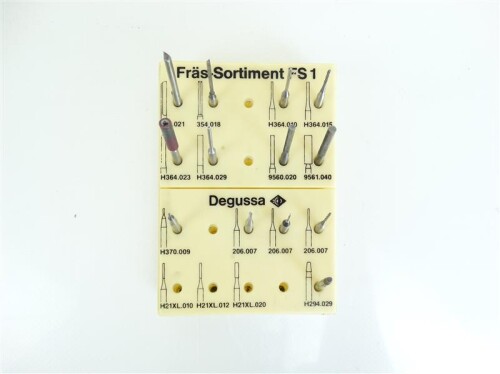 Fräs-Sortiment FS1 Degussa - für Fräsgerät F1