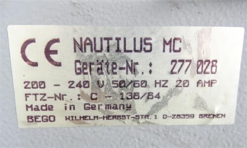 Bego Nautilus MC Gießgerät