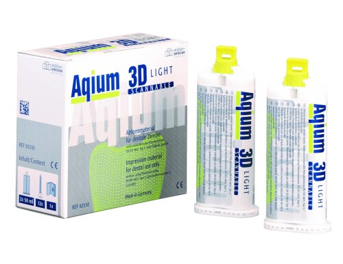 Aqium 3D LIGHT Abformmaterial 2x 50 ml Kartusche